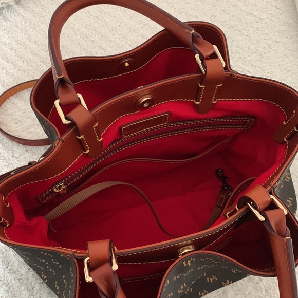 Dooney & Bourke Satchel in Brown Tmoro - Picture 2 of 3